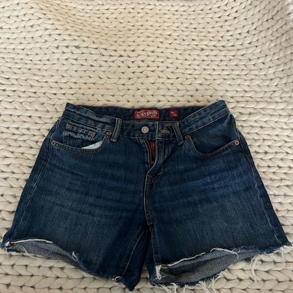 Lucky Brand Pants - Lucky Brand Women's Dark Blue Jean Shorts